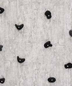 NORDIC PLAY Klatresten 5 Stk. I Polyresin Sort/grå Inkl. Skruer - 805-464