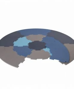 NORDIC PLAY Legegulv Ø120cm 10mm Blå 13 Stk. - 805-799