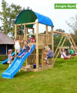 Jungle Gym Farm Legetårn Komplet Inkl. Climb Module Xtra Og Rutschebane - 804-272CX