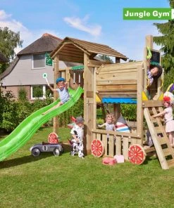 Jungle Gym Cottage Legetårn Komplet Inkl. Train Module Ekskl. Rutschebane - 804-317