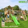 Jungle Gym Chalet Legetårn Komplet Inkl. Climb Module Xtra, 120 Kg Sand Og Grøn Rutschebane - 804-271CXSG -homeshop butik unnamed file 418