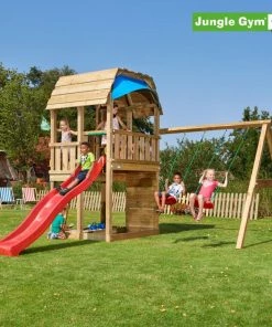 Jungle Gym Barn Legetårn Komplet Inkl. Swing Module Xtra Og Rutschebane - 804-287SX