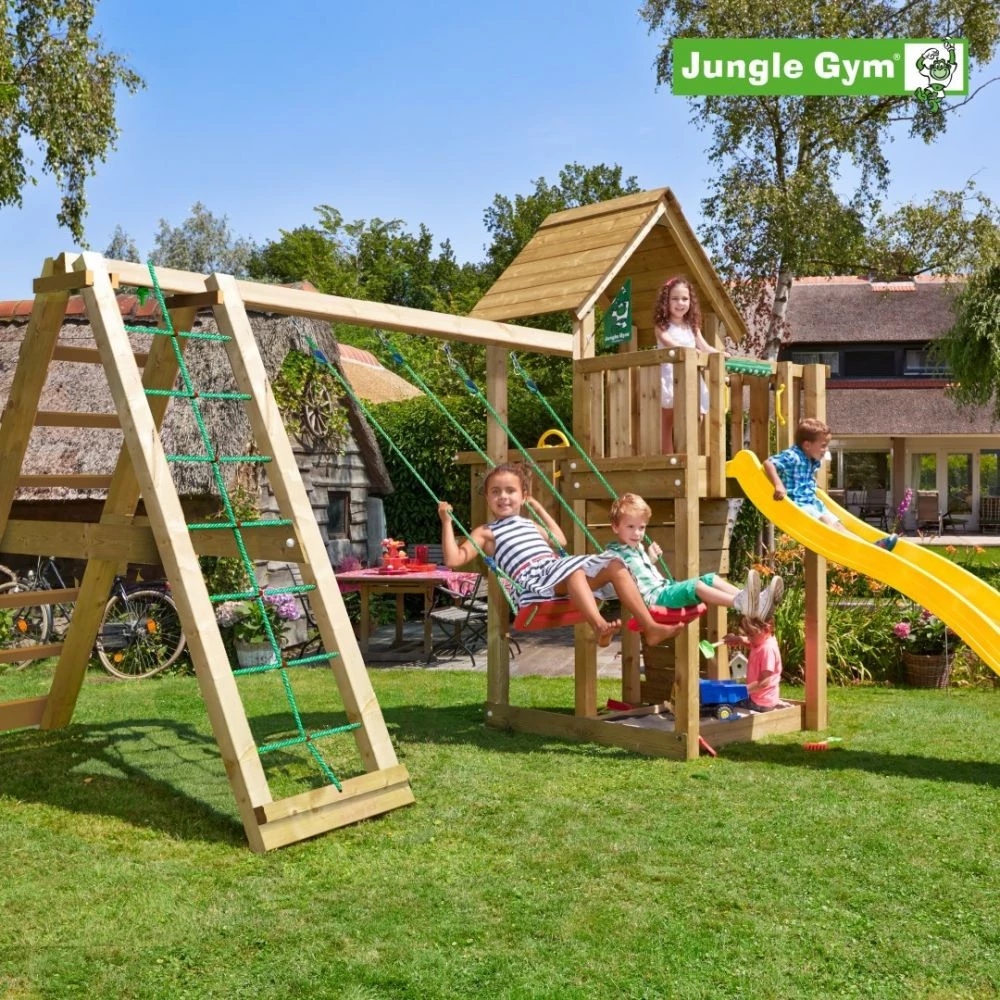 Jungle Gym Cubby Legetårn Komplet Inkl. Climb Module Xtra Og Rutschebane - 804-269CX 3 Jungle Gym Cubby Legetårn Komplet Inkl. Climb Module Xtra Og Rutschebane - 804-269CX