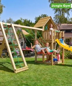 Jungle Gym Cubby Legetårn Komplet Inkl. Climb Module Xtra Ekskl. Rutschebane - 804-269CB