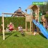 Jungle Gym Mansion Legetårn Komplet Inkl. Swing Module Xtra Og Rutschebane - 804-267SX -homeshop butik unnamed file 464