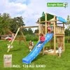 Jungle Gym Fort Legetårn Komplet Inkl. Swing Module Xtra, 120 Kg Sand Og Blå Rutschebane - 804-275SXSB -homeshop butik unnamed file 468