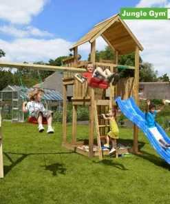 Jungle Gym Palace Legetårn Komplet Inkl. Swing Module Xtra Ekskl. Rutschebane - 804-276SB
