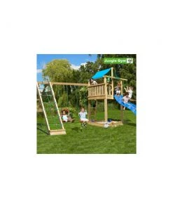 Jungle Gym Lodge Legetårn Komplet Inkl. Climb Module Xtra Ekskl. Rutschebane - 804-274CB