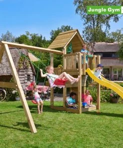Jungle Gym Cubby Legetårn Komplet Inkl. Swing Module Xtra Og Rutschebane - 804-269SX