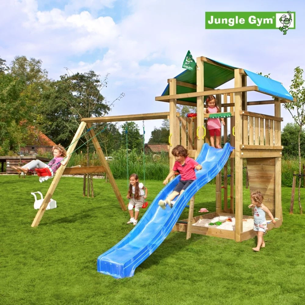Jungle Gym Fort Legetårn Komplet Inkl. Swing Module Xtra Ekskl. Rutschebane - 804-275SB 3 Jungle Gym Fort Legetårn Komplet Inkl. Swing Module Xtra Ekskl. Rutschebane - 804-275SB
