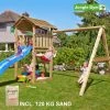 Jungle Gym Cottage Legetårn Komplet Inkl. Swing Module Xtra, 120 Kg Sand Og Blå Rutschebane - 804-270SXSB 2 Jungle Gym Cottage Legetårn Komplet Inkl. Swing Module Xtra, 120 Kg Sand Og Blå Rutschebane - 804-270SXSB -homeshop butik unnamed file 521