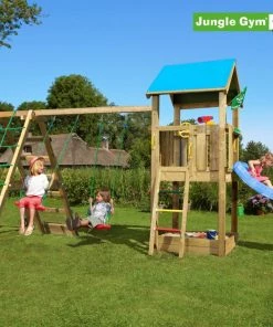 Jungle Gym Castle Legetårn Komplet Inkl. Climb Module Xtra Ekskl. Rutschebane - 804-280CB