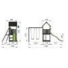 Jungle Gym Club Legetårn Komplet Inkl. Swing Module Xtra Ekskl. Rutschebane, Grundmalet Sort - 806-284SB -homeshop butik unnamed file 591