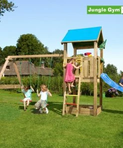 Jungle Gym Junlge Gym Castle Legetårn Komplet Inkl. Swing Module Xtra Ekskl. Rutschebane - 804-280SB