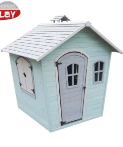 Nordic Play Legehus I Malet Træ. Blå Farve 143x126x142cm