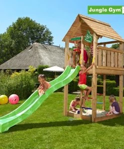 Jungle Gym Cabin Legetårn Komplet Ekskl. Rutschebane - 804-283B