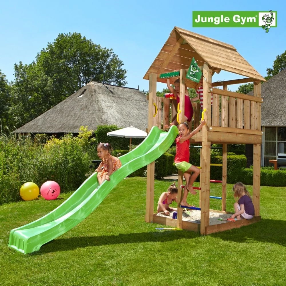 Jungle Gym Cabin Legetårn Komplet Ekskl. Rutschebane - 804-283B 3 Jungle Gym Cabin Legetårn Komplet Ekskl. Rutschebane - 804-283B