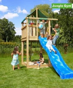 Jungle Gym Lodge Legetårn Komplet Inkl. Rutschebane - 804-274