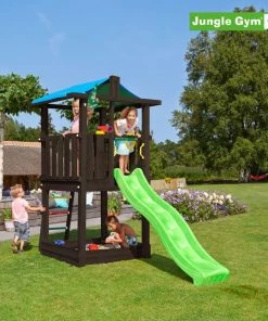 Jungle Gym Hut Legetårn Komplet Ekskl. Rutschebane, Grundmalet Sort - 806-282B -homeshop butik unnamed file 655