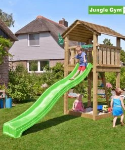 Jungle Gym Cottage Legetårn Komplet Ekskl. Rutschebane - 804-270B