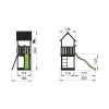 Jungle Gym Club Legetårn Komplet Ekskl. Rutschebane, Grundmalet Sort - 806-284B -homeshop butik unnamed file 662
