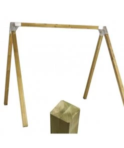 Plus A/S Plus Gyngestativ Ekskl. Gynger Og Karabinhager - Natur 18519-1