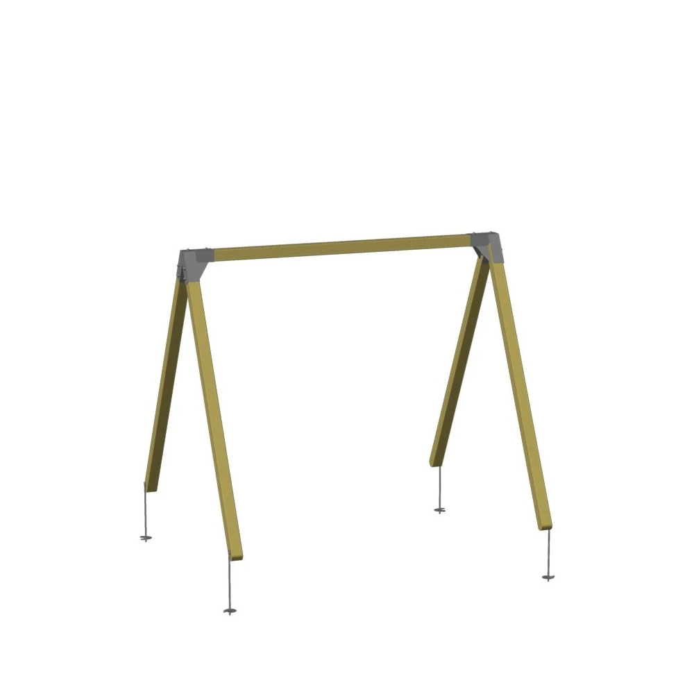 Plus A/S Plus Gyngestativ Ekskl. Gynger Og Karabinhager - Natur 18519-1 4 Plus A/S Plus Gyngestativ Ekskl. Gynger Og Karabinhager - Natur 18519-1 - Billede 2