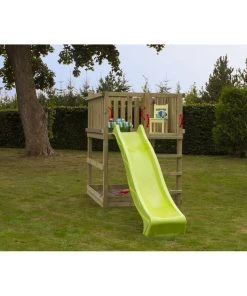 Plus A/S Plus Play Legetårn Trykimprægneret Inkl. Grøn Rutsjebane 185281-2 -homeshop butik unnamed file 696