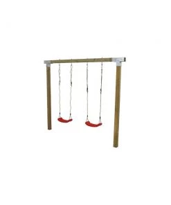 Plus A/S Plus Cubic Gyngestativ Inkl. 2 Røde Gyngesæder