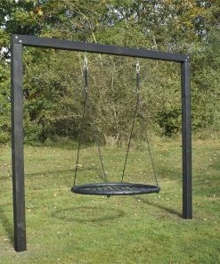 NORDIC PLAY Gyngestativ Asta Sort Grundmalet Inkl. Rundgynge -homeshop butik unnamed file 745