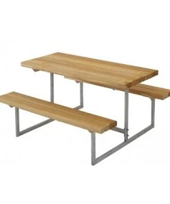 Plus A/S Plus Basic Børnesæt Bord-bænkesæt Lærk 185830-3