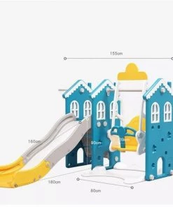 Elite Toys Kids Zone Hus With Swing And Slide -homeshop butik unnamed file 788