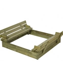 Plus A/S Plus Sandkasse M/ryglæn 120x120cm -homeshop butik unnamed file 914