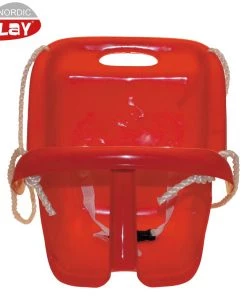 Nordic Play Babygynge M/høj Ryg Rød M/reb
