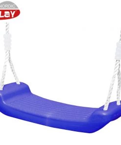Nordic Play Gyngesæde I Plast Blå M/reb
